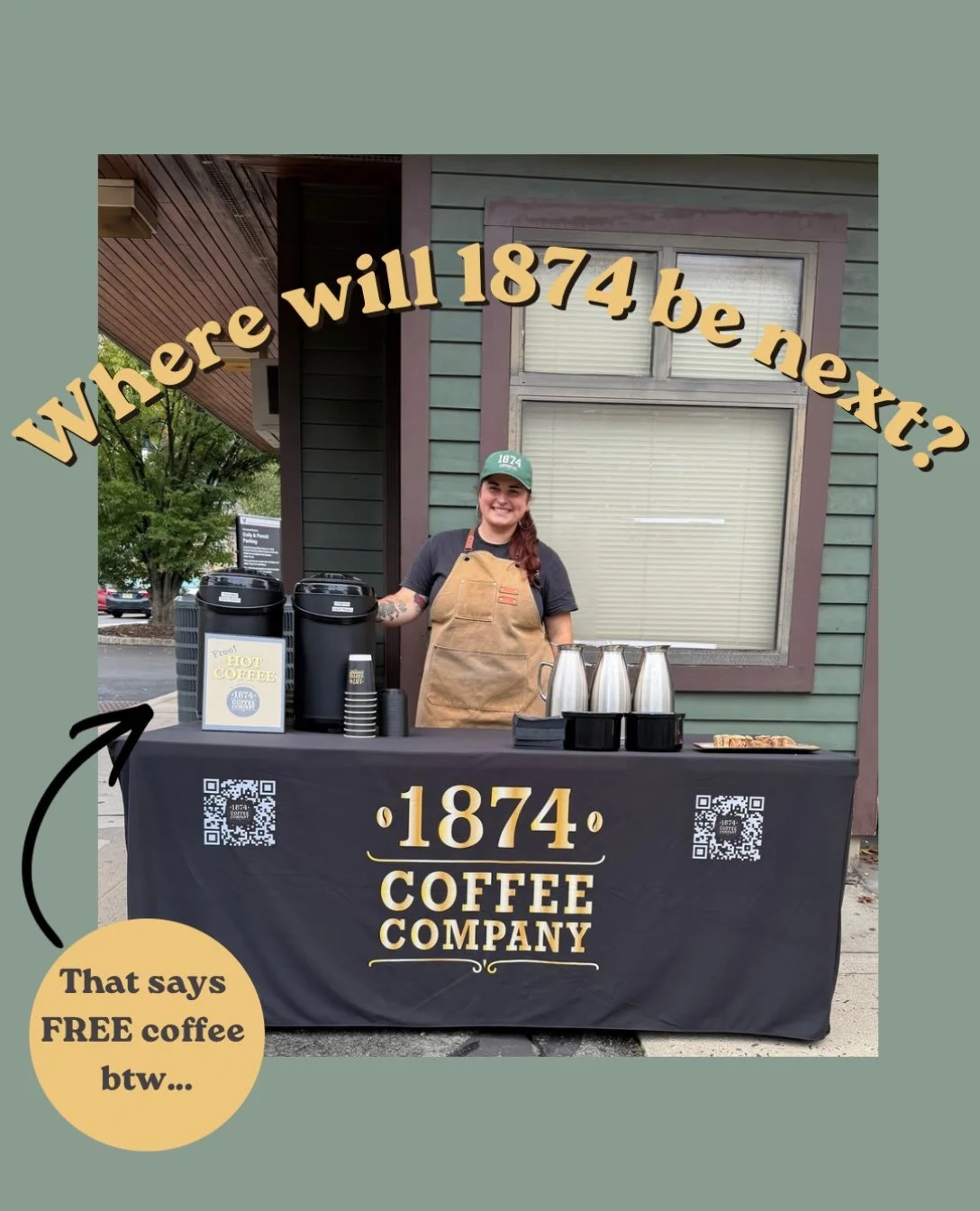 BIG thanks to those who stopped by to say hi and grab a coffee on Monday! It&rsquo;s this lovely community that makes it all worth it! Where might we pop up next?? 

#freecoffee #fanwoodnj #coffeeshop #popup #njcoffee