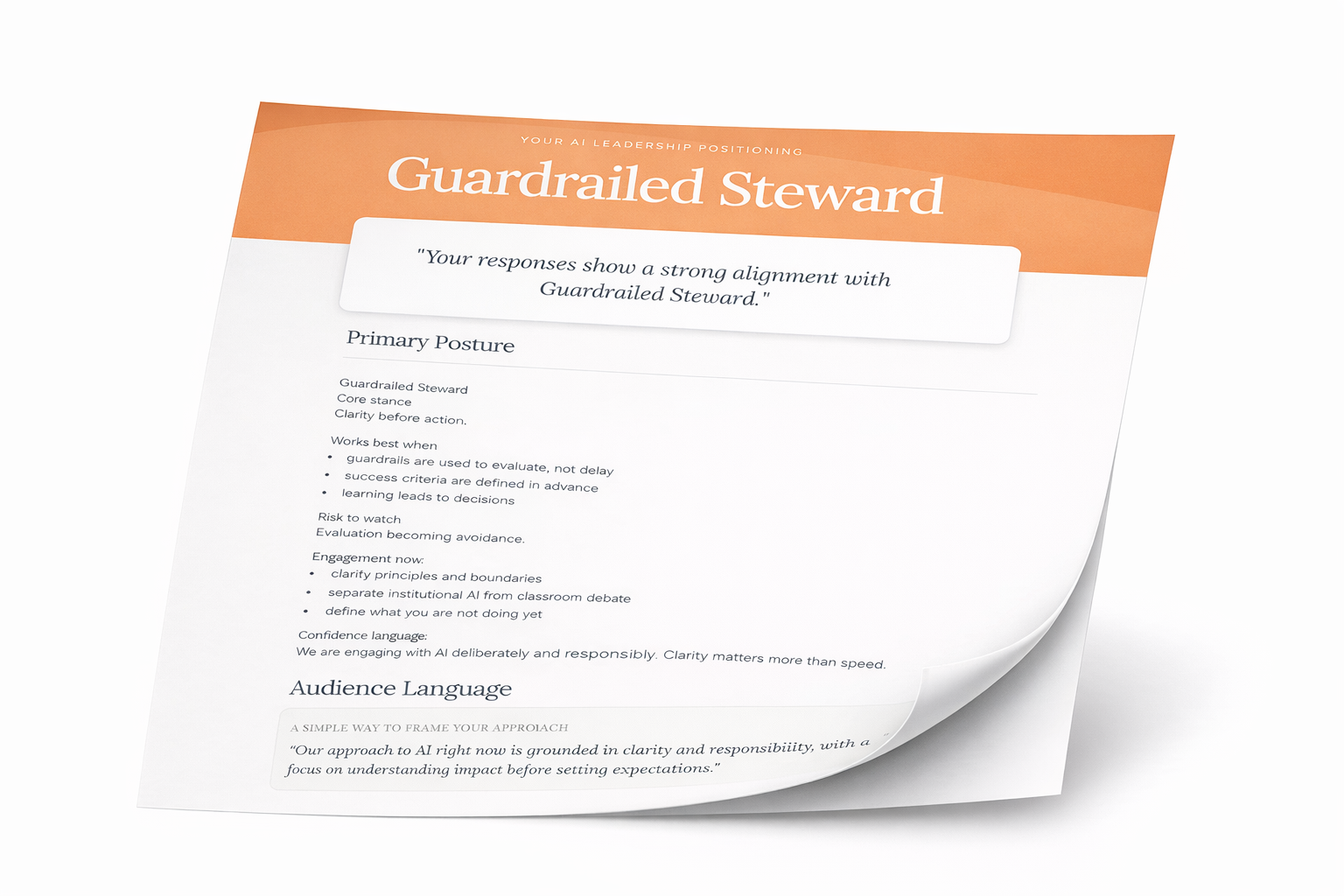 Your AI Leadership Posture Report