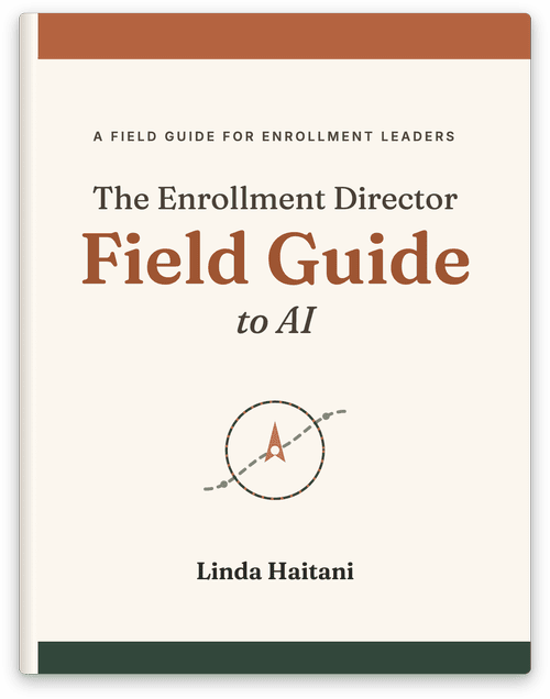 The Enrollment Director Field Guide to AI, cover