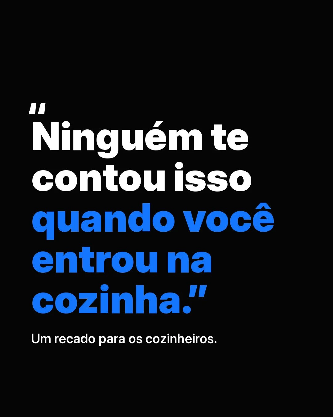Cozinhar bem &eacute; s&oacute; uma parte do caminho.

Quem quer crescer na cozinha tamb&eacute;m precisa aprender a se comunicar, manter o padr&atilde;o, conquistar confian&ccedil;a e ensinar. Porque o seu pr&oacute;ximo cargo come&ccedil;a a ser co