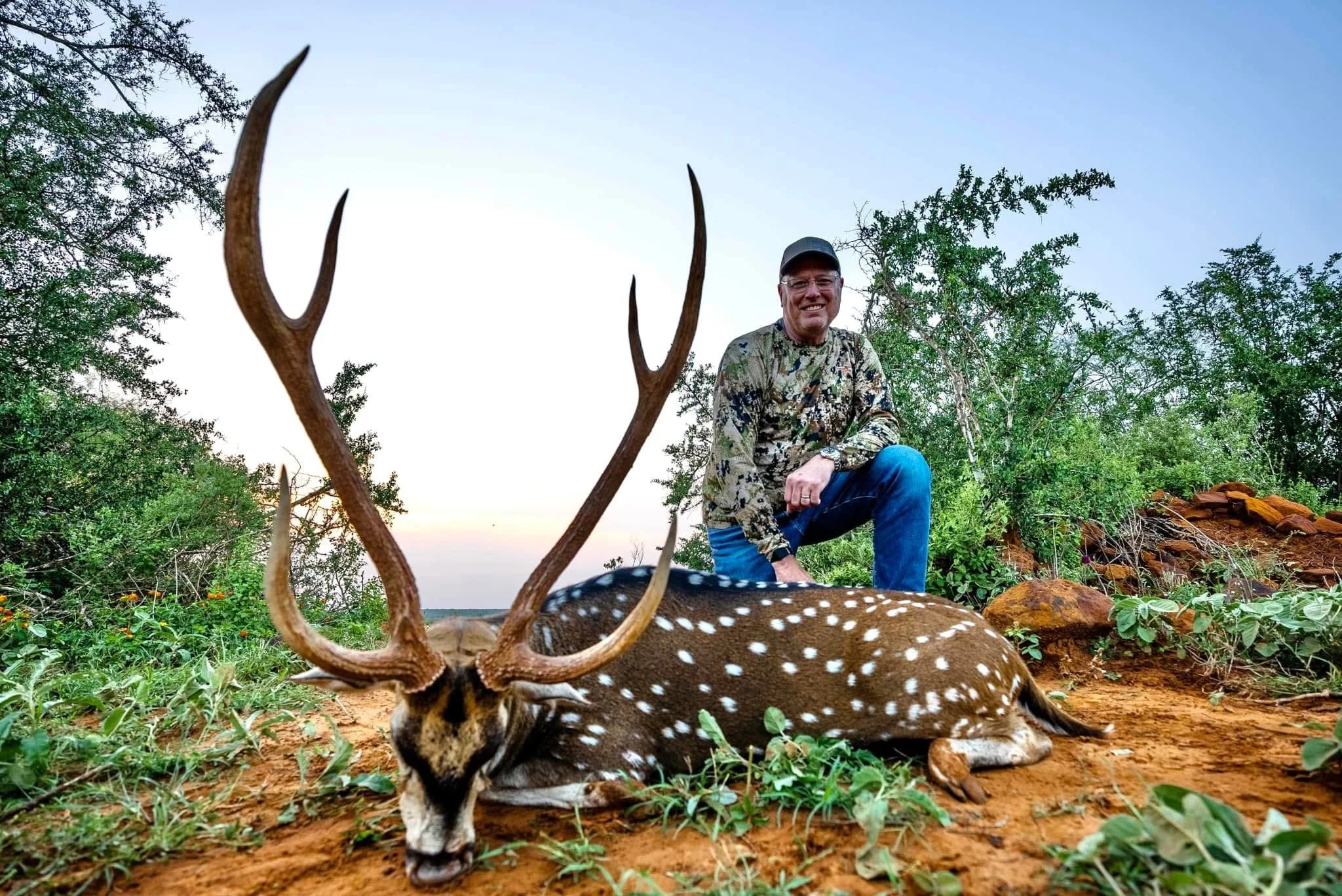 Axis Buck Hunt G2 Ranch Exotic Exotics Hunting Big Deer.JPG