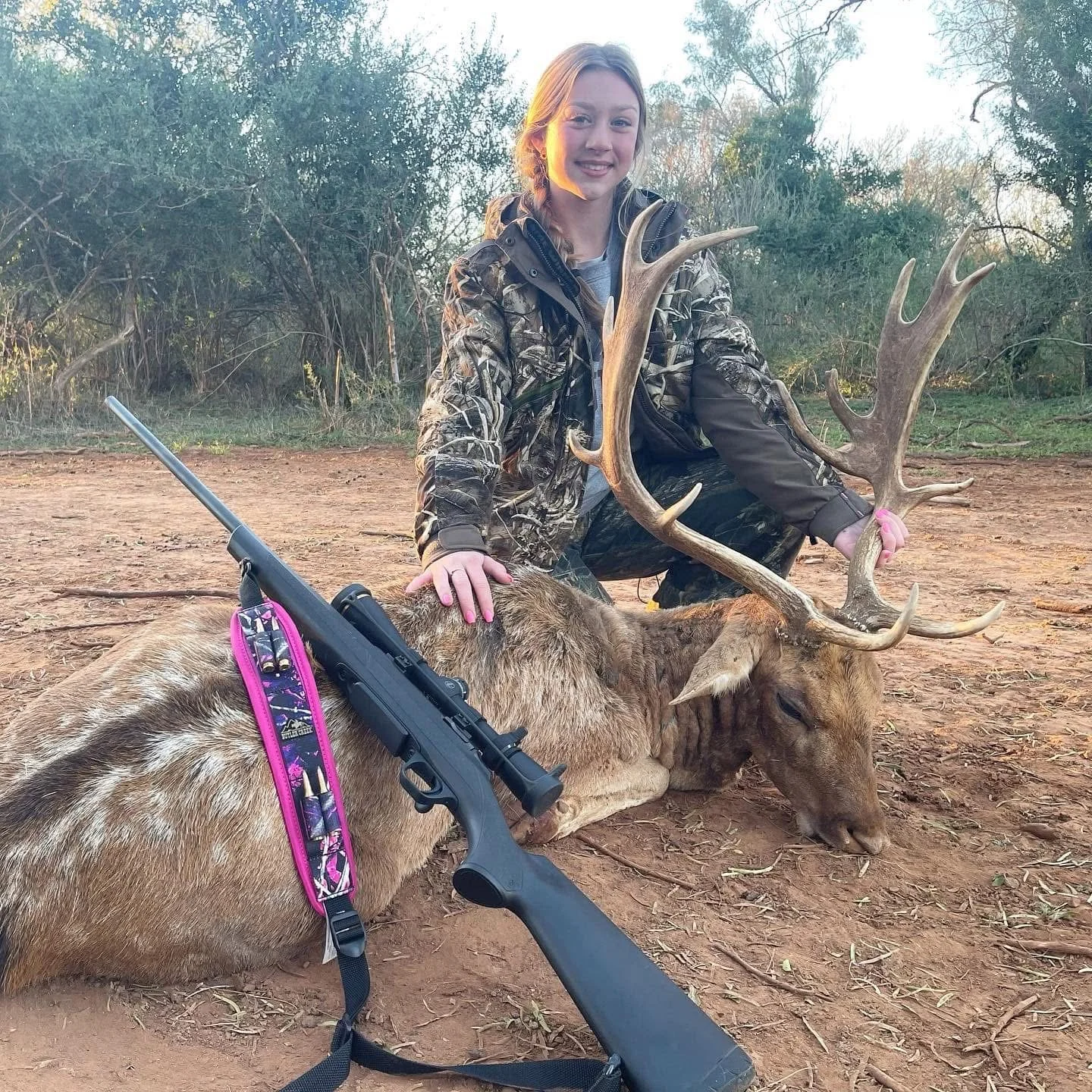 Fallow Buck Deer Youth Texas Hunt G2 Ranch Exotic Exotics.JPG