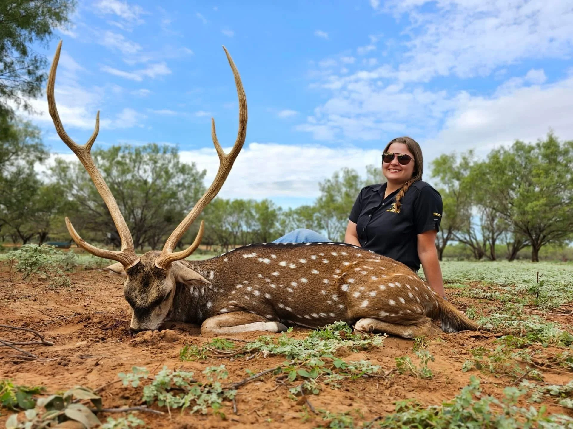 Axis Buck Texas G2 Ranch Big Deer Hunting Hunt Exotics Exotic.JPG