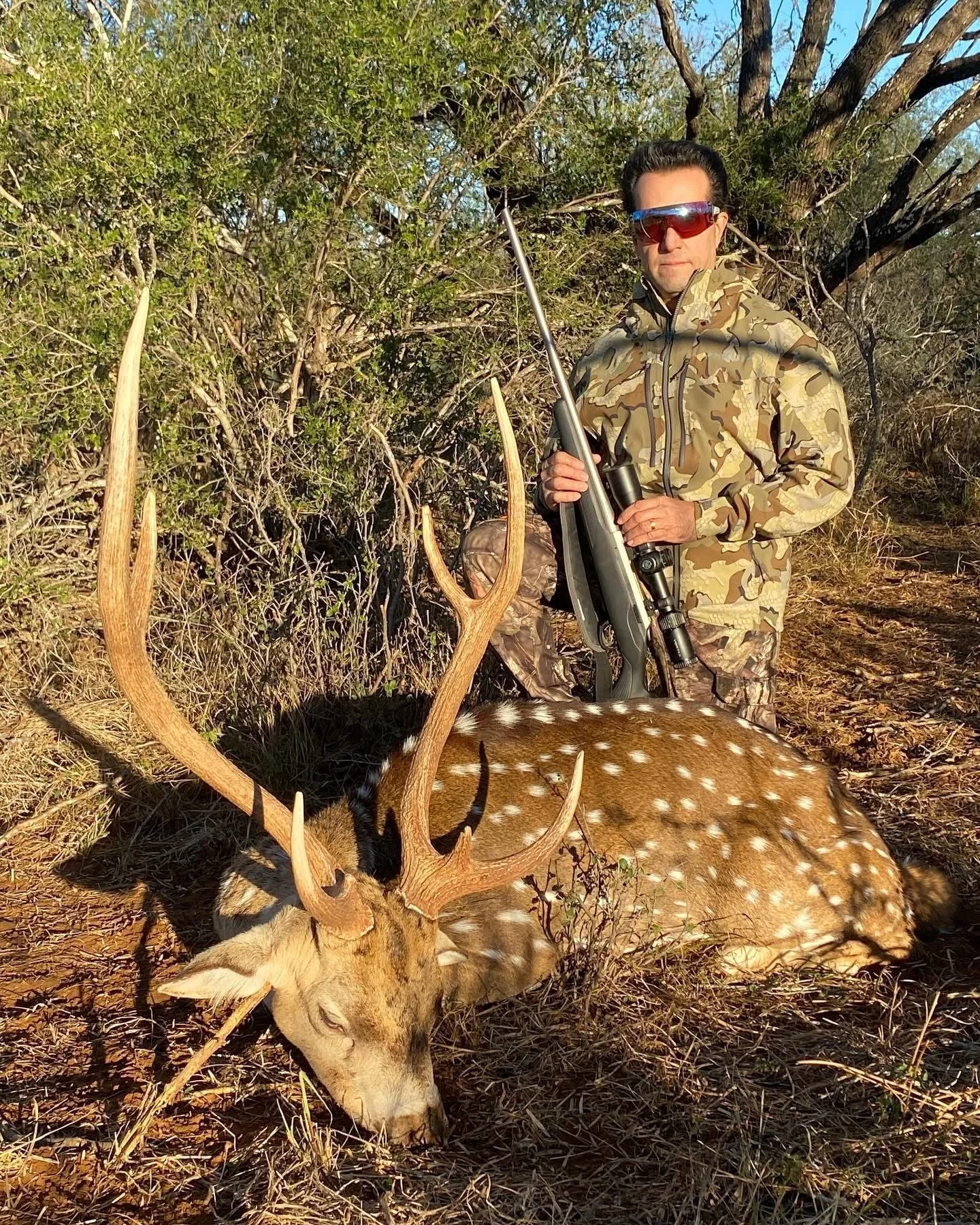 Axis Buck Hunt Texas G2 Ranch Exotic Hunting.JPG