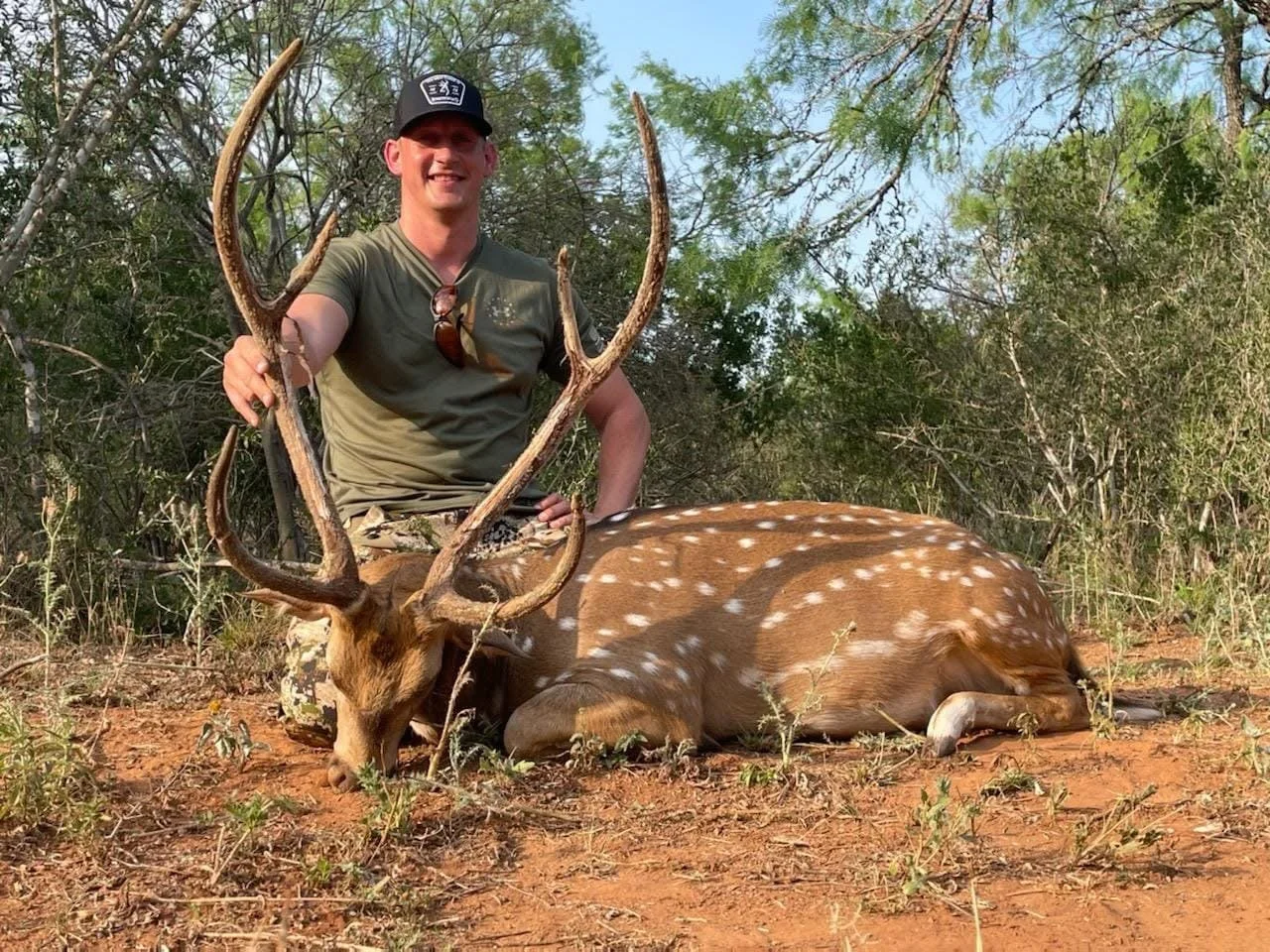 Velvet Buck Deer Axis Hunting Hunt G2 Ranch Exotic Exotics.JPG