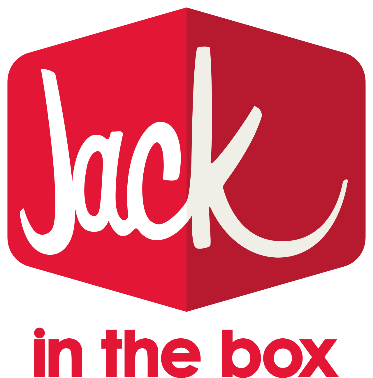 Red and white logo with the word 'Jack' in stylized cursive font and the phrase 'in the box' below.