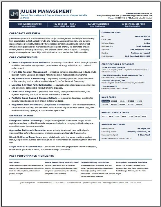 Capability Statement