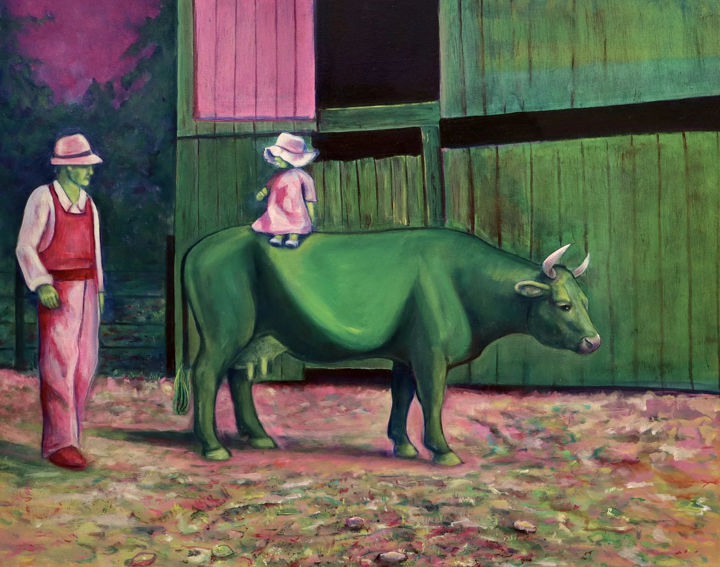 Uncle Frank's Cow
36"x24"
Oil on canvas
2025