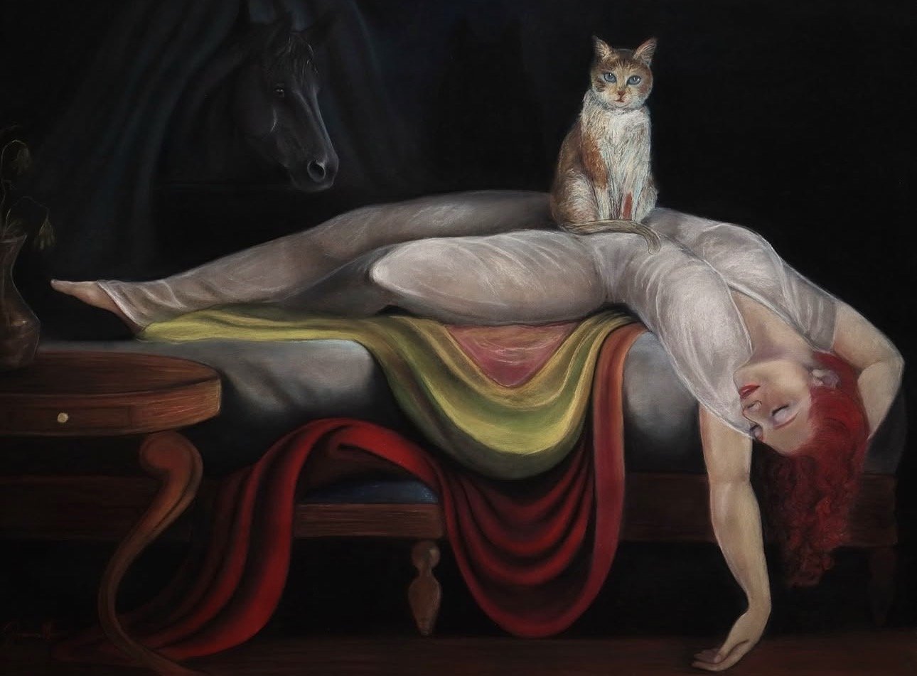 My Nightmare 
30"x 42" 
Pastel on paper
2025