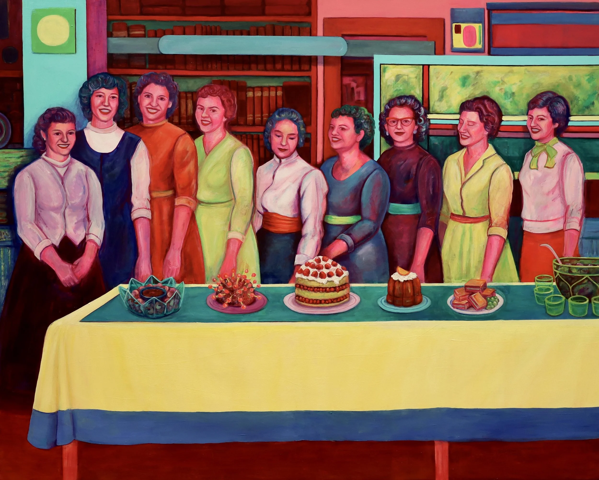 Place at the Table 
105"x84"
Oil and acrylic on canvas
2026