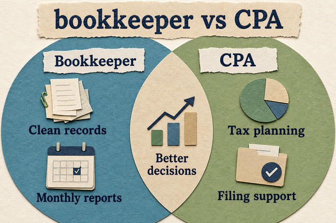 Bookkeeper vs. CPA