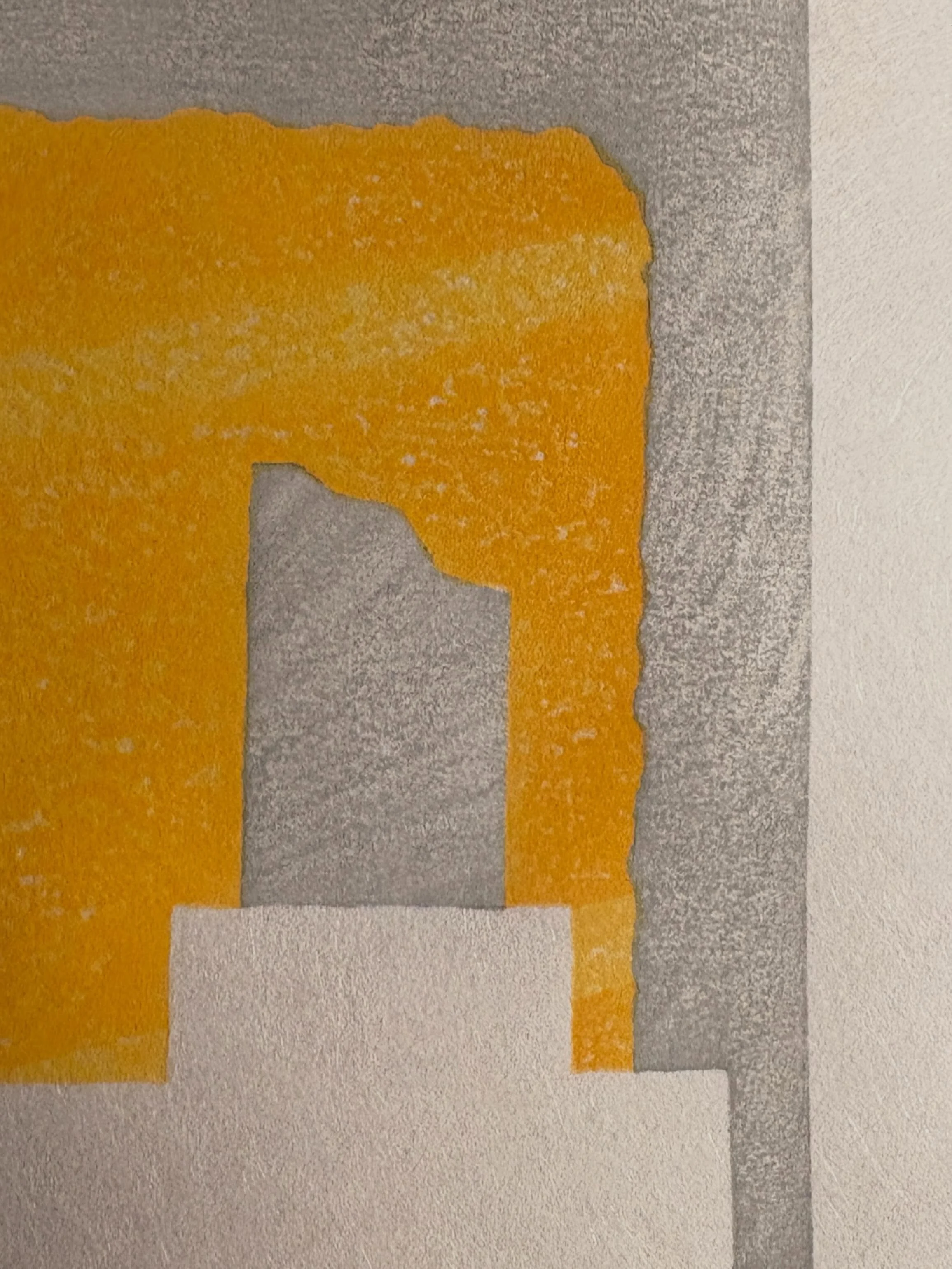 I&rsquo;m using gouache for the first time, instead of sumi, for the gray areas in my new print.
I have to be more careful to avoid streaky brush strokes on the print.

😃 But&hellip; turns out I&rsquo;m in good company. Look at this (arguably sloppy