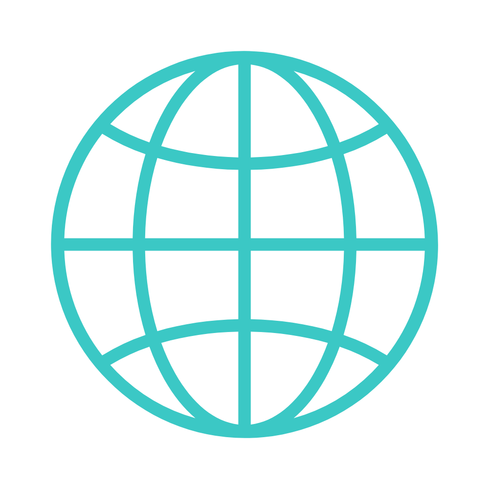 Digital illustration of a globe representing the internet or worldwide connectivity.