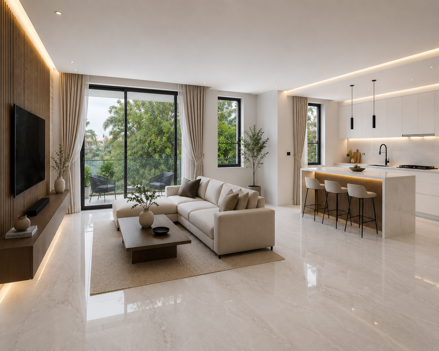 Open floor concept