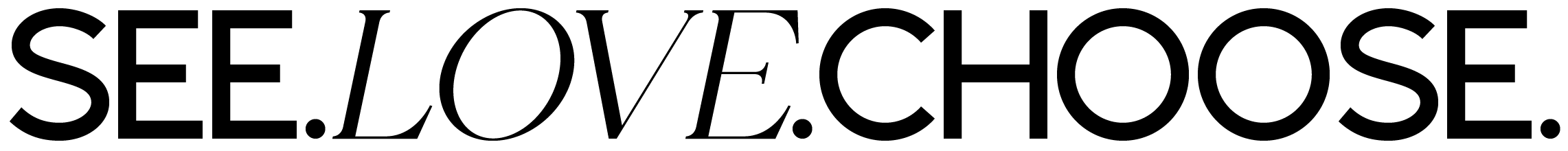 Image of the SEE.LOVE.CHOOSE. logo