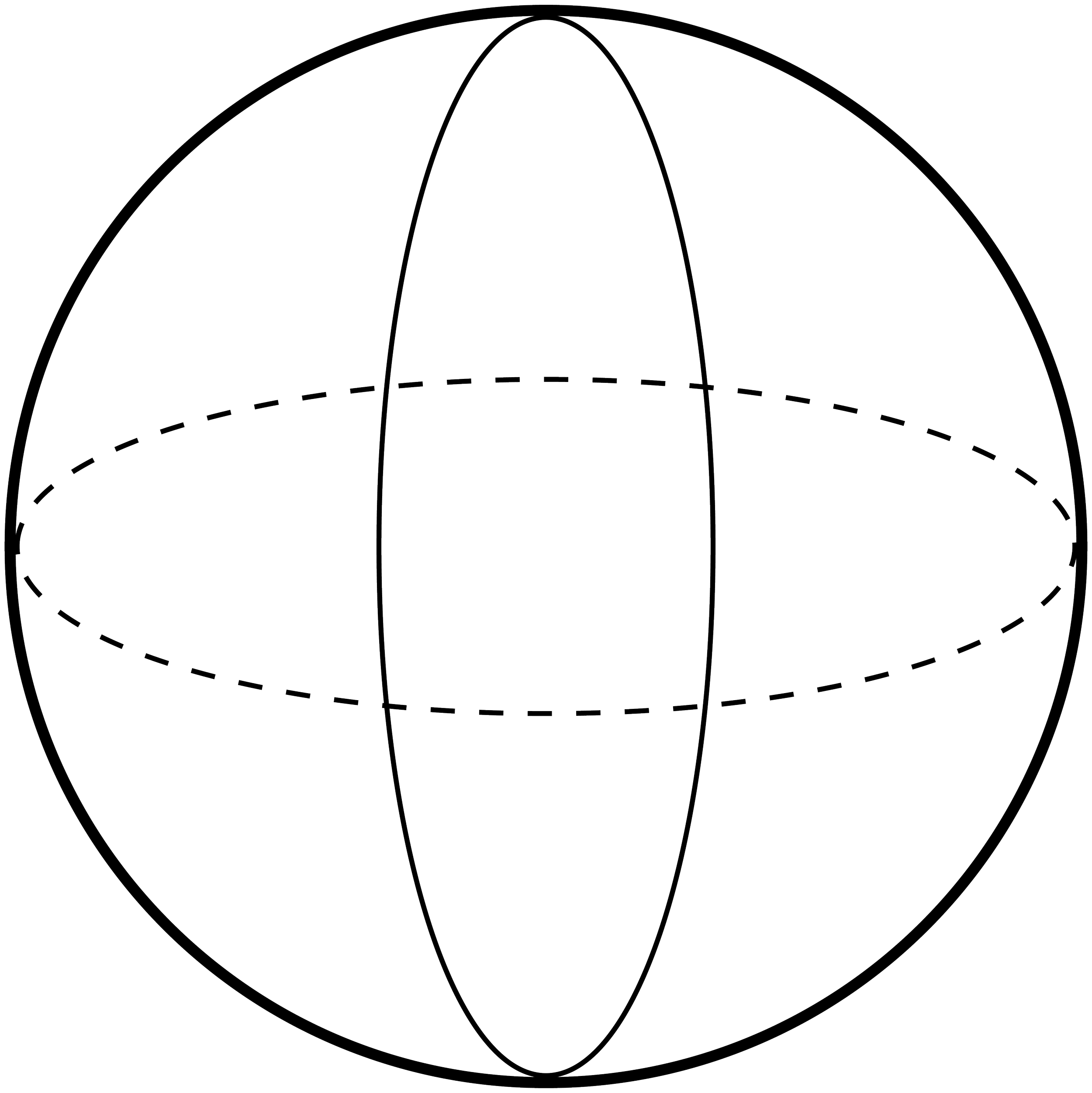 Line drawing to represent the Choose practice. It is an outline of a sphere with dashed lines and curved sections.