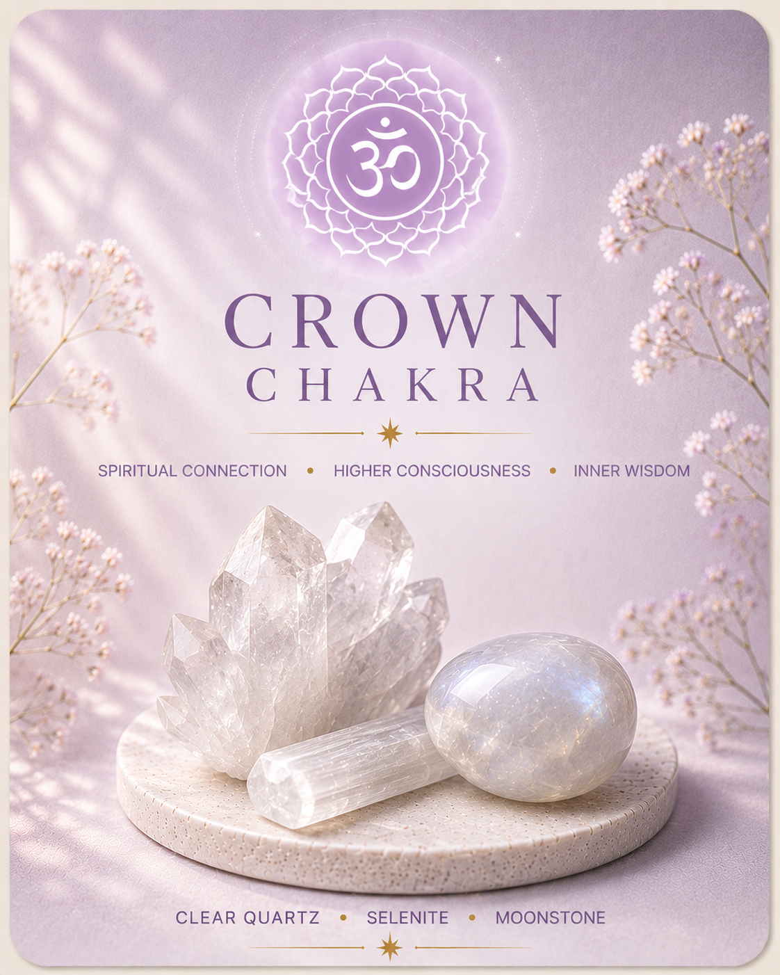 Crown chakra crystal guide