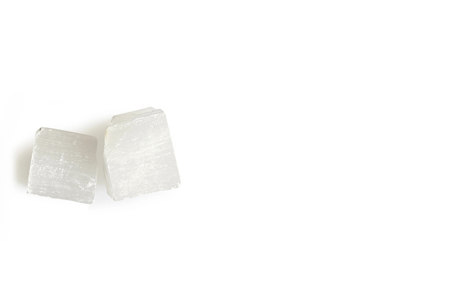 Natural selenite gemstone