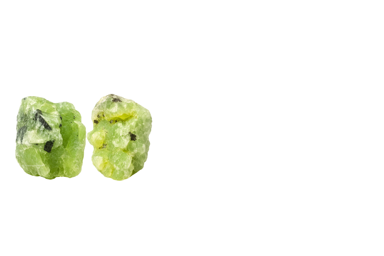 Natural prehnite gemstone