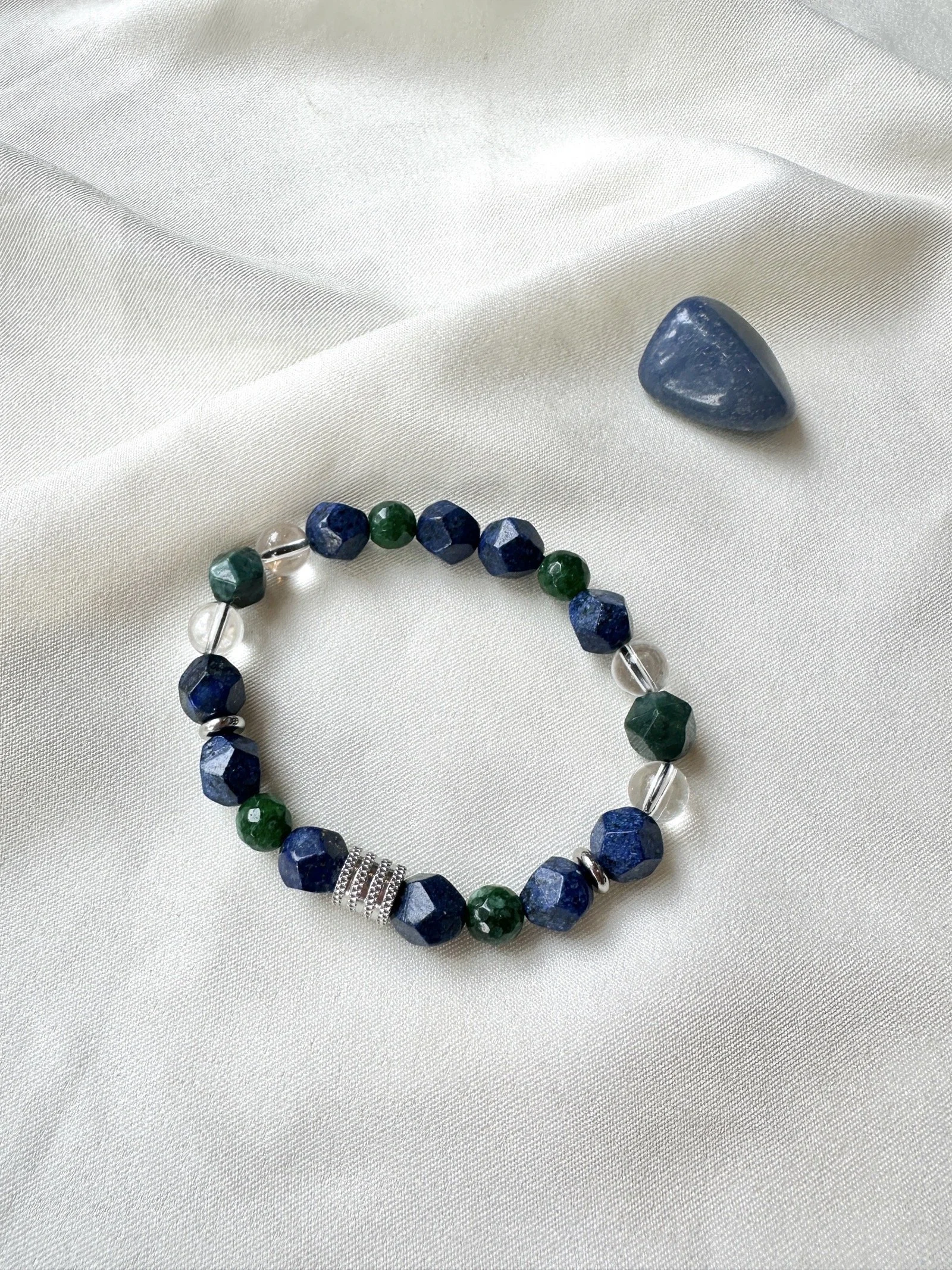 clear-quartz-lapis-lazuli-green-jasper-bracelet.JPG