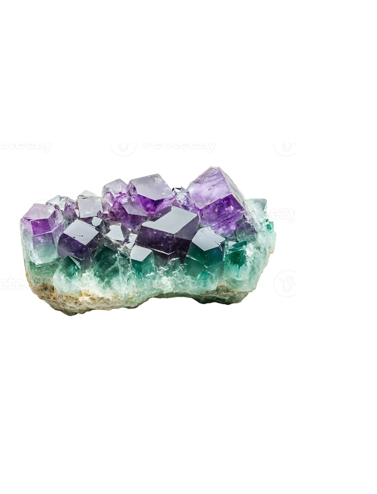 Natural fluorite gemstone