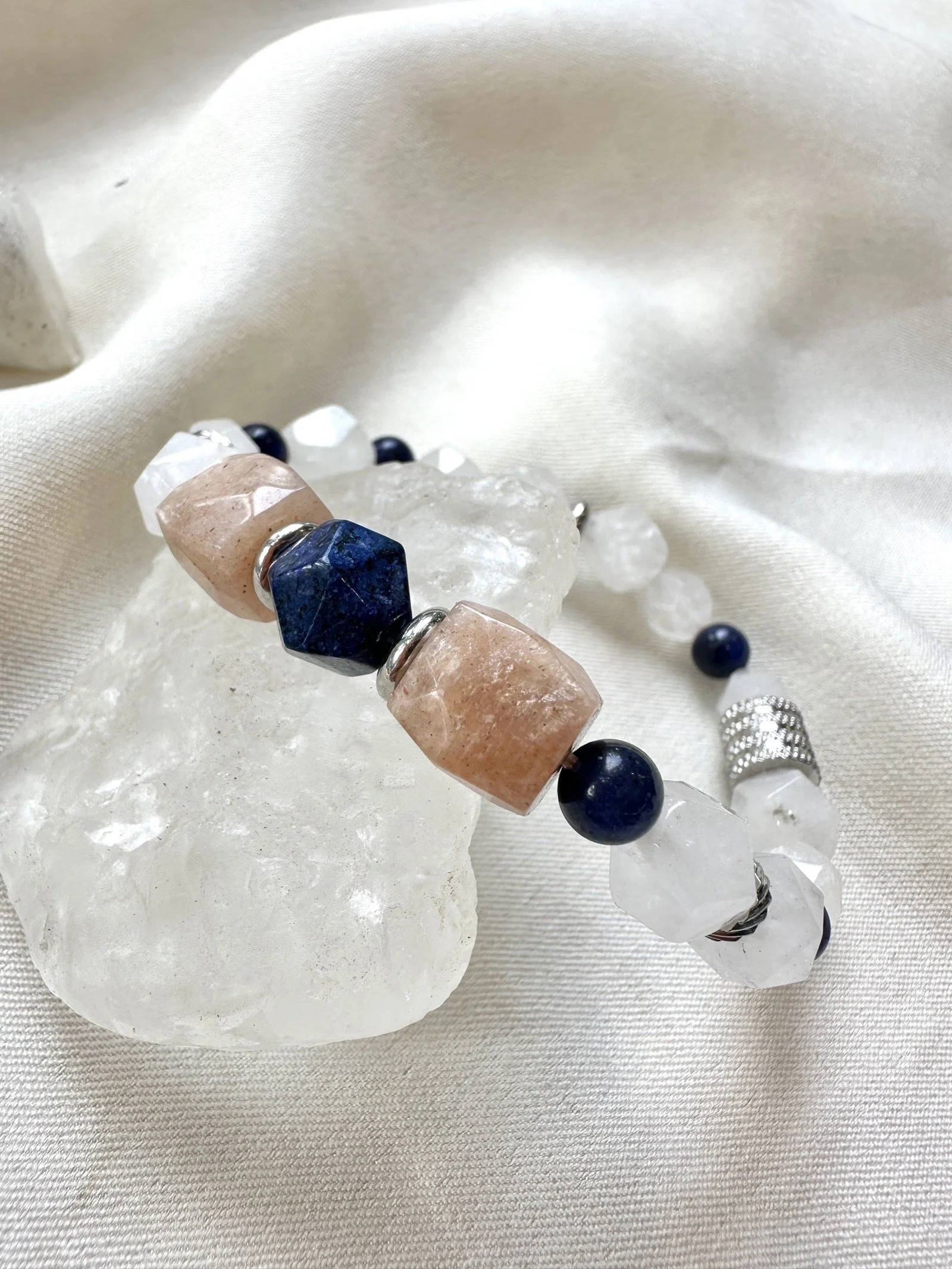 handcrafted-sunstone-lapis-agate-bracelet.JPG