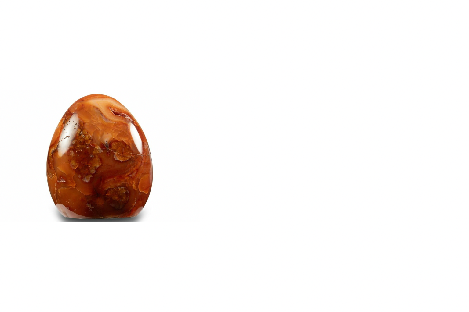 Polished Carnelian gemstone