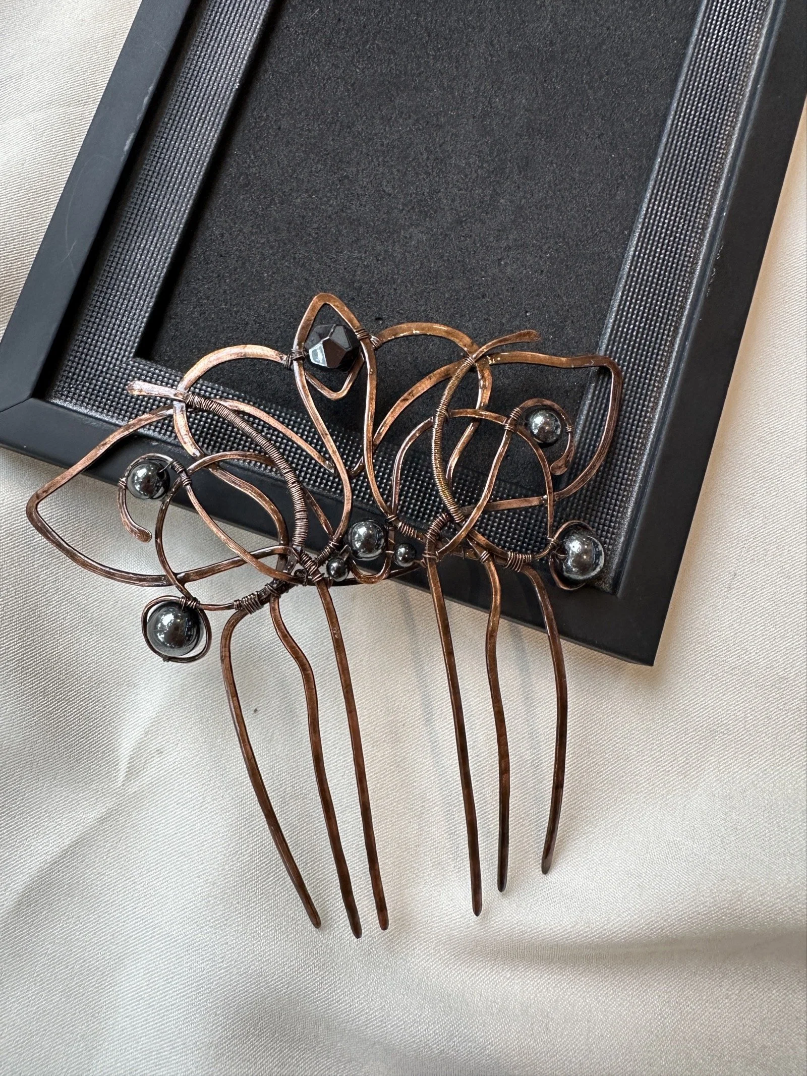 wire-wrapped-copper-hair-comb-dark-hematite-beads.JPG