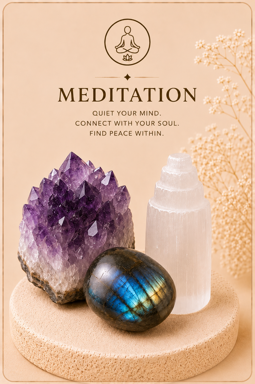 Meditation

Gemstones selected to deepen mindfulness, meditation and connection with your inner self.