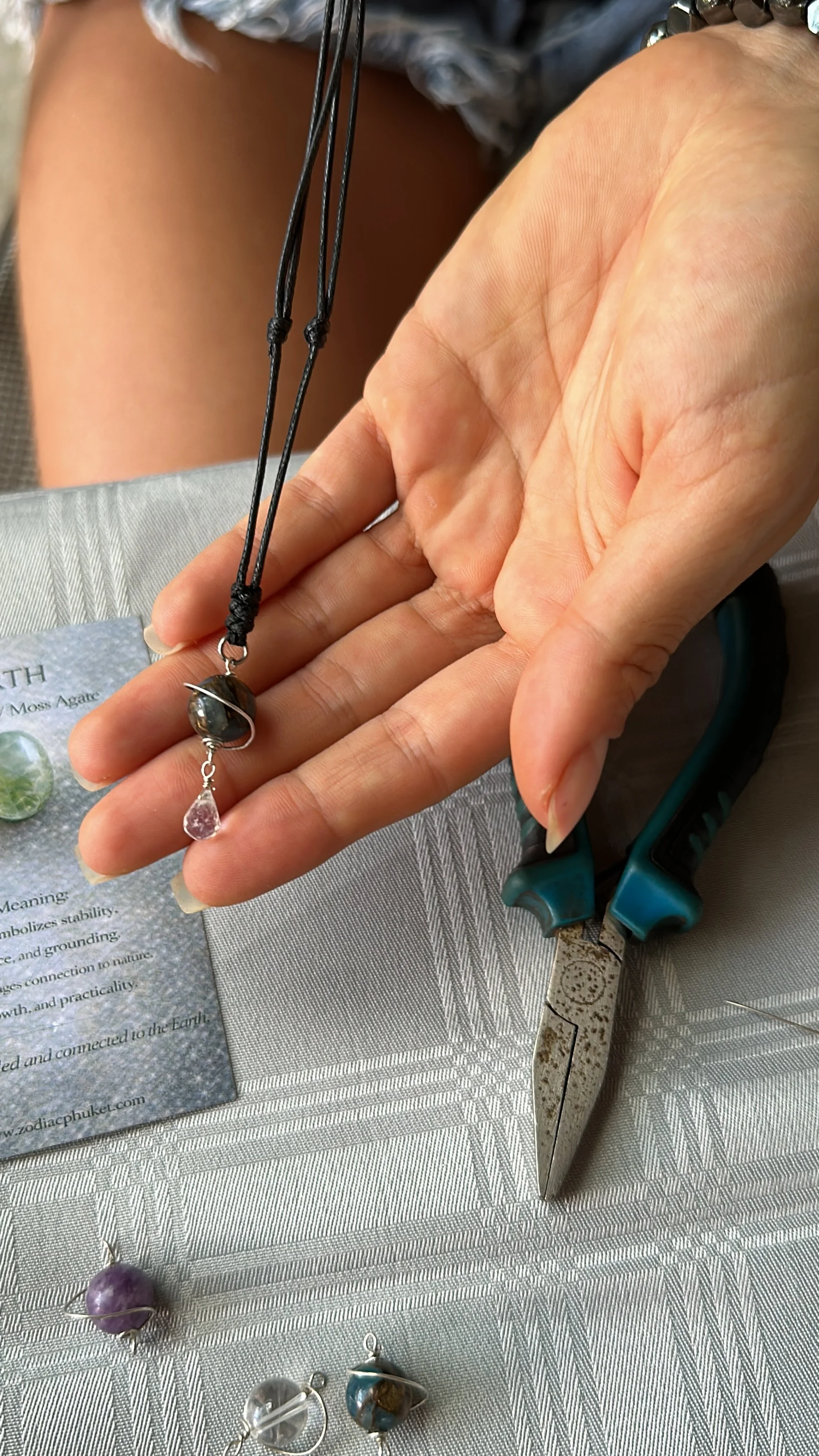 Planetary Crystal jewelry workshop phuket