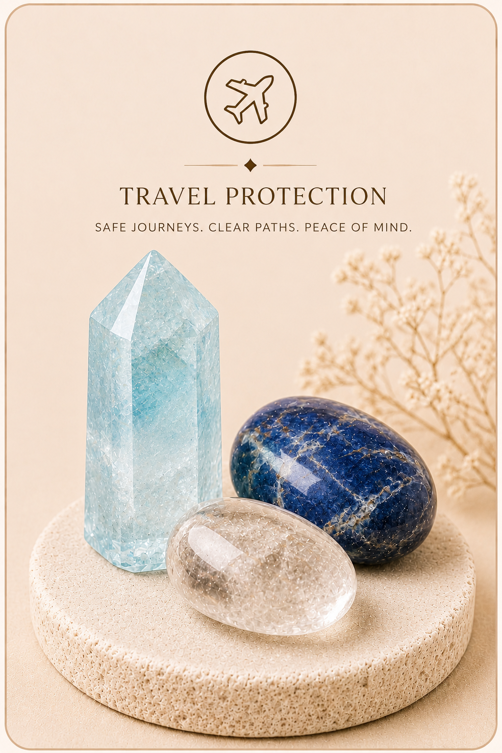 Travel protection crystal guide