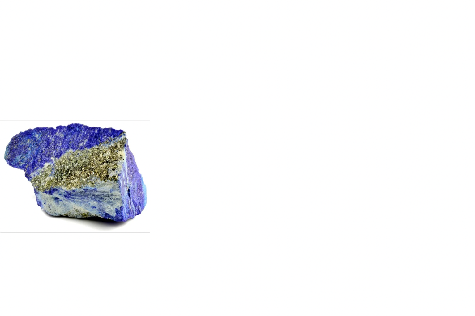 Natural rough Lapis Lazuli crystal with pyrite inclusions