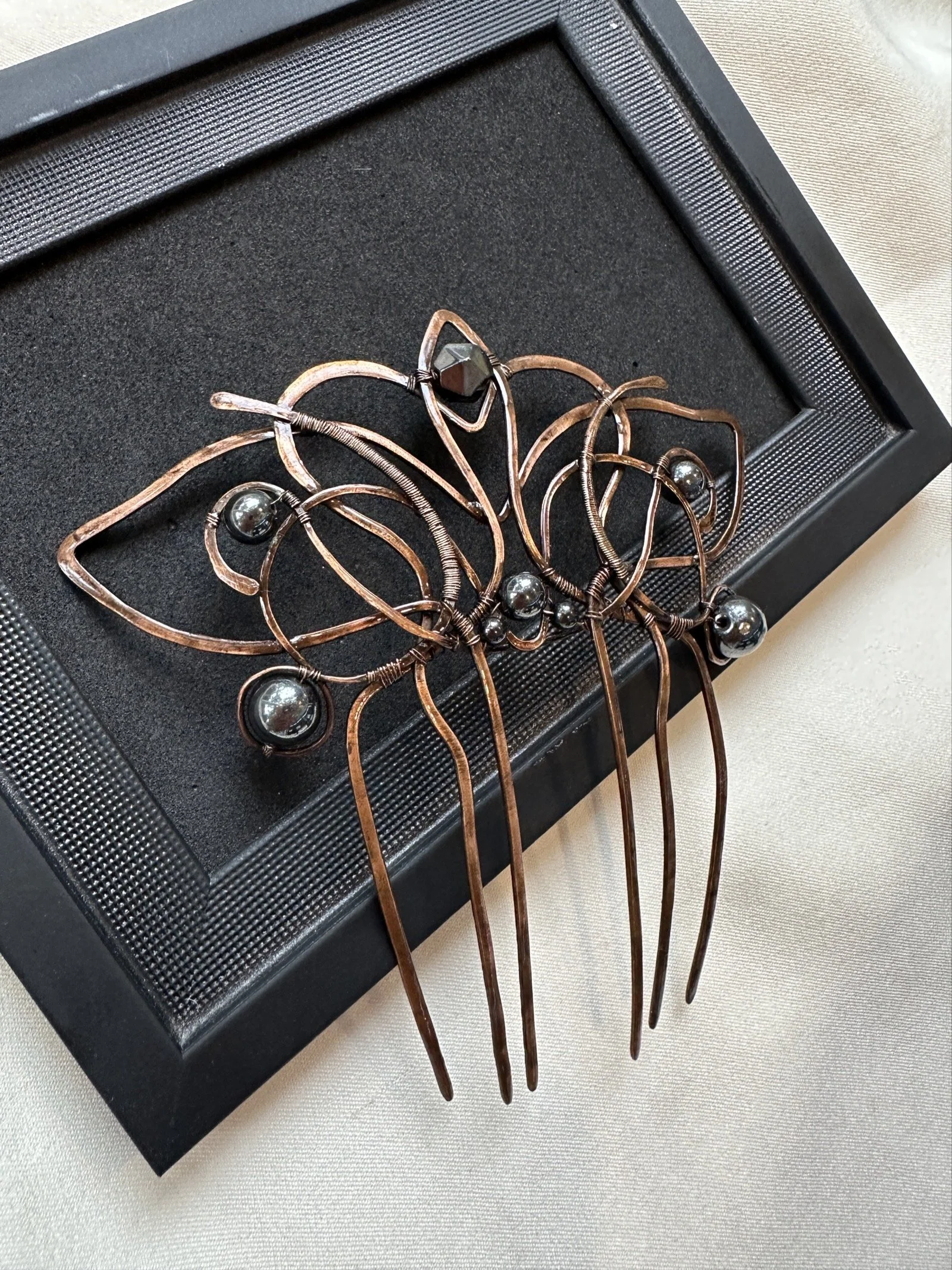 copper-flower-crown-hair-comb-hematite-handcrafted.JPG