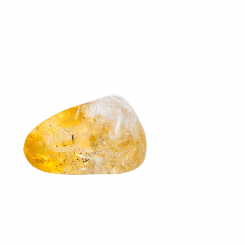 Polished citrine gemstone
