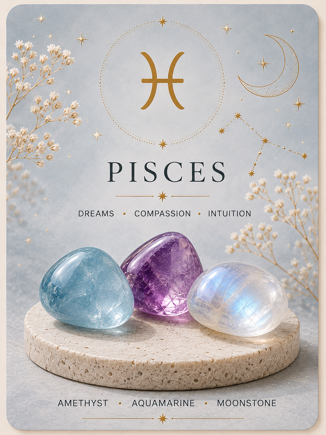Pisces zodiac crystal guide