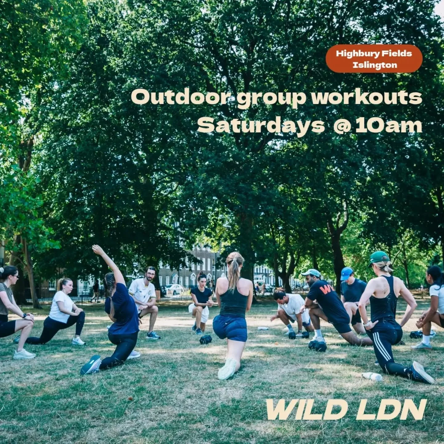Find us training outside this Autumn

Every Saturday 
10am
Highbury Fields, Islington
We are WILD LDN 💛

Book your spot at the link in bio 💯
New to wild? Get your intro offer and bring a friend for free 🫈🫈

⚡⚡⚡