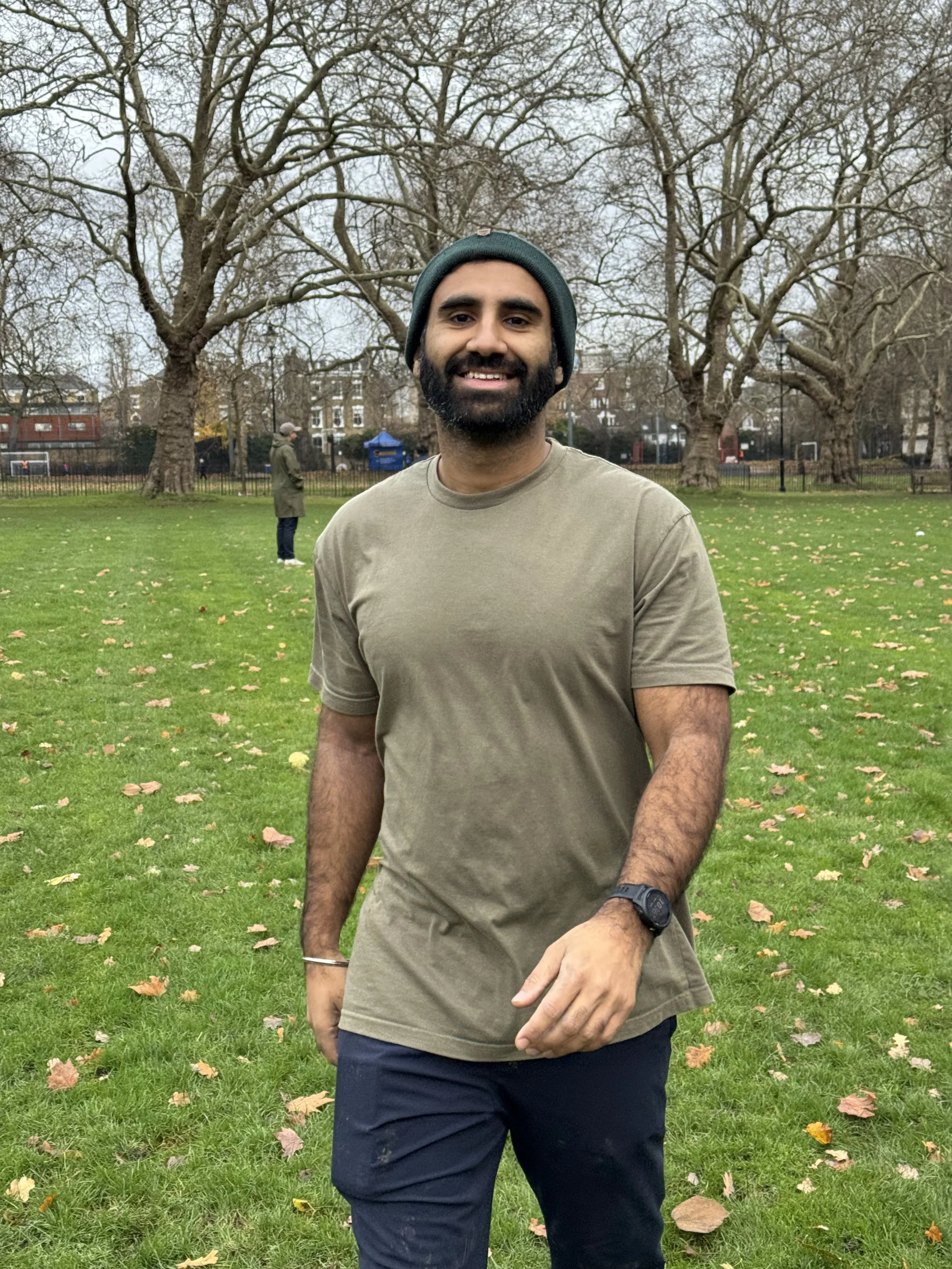wild LDN founder and head coach during an outdoor fitness group class in Highbury Fields, Islington in the park