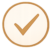 A clock with a checkmark in the center, indicating completion or approval