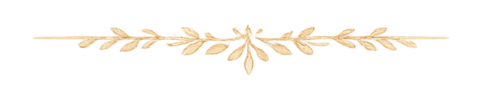 Decorative gold and purple floral garland with ribbon.