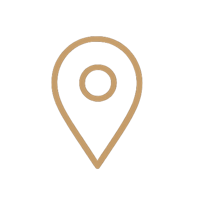 Simple icon of a location pin.