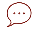Speech bubble icon with three dots inside