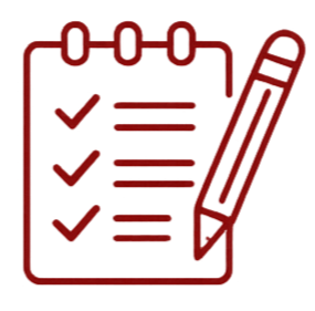 Checklist on a notepad with a pencil