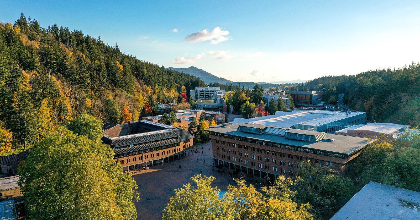 Aerial view of WWU