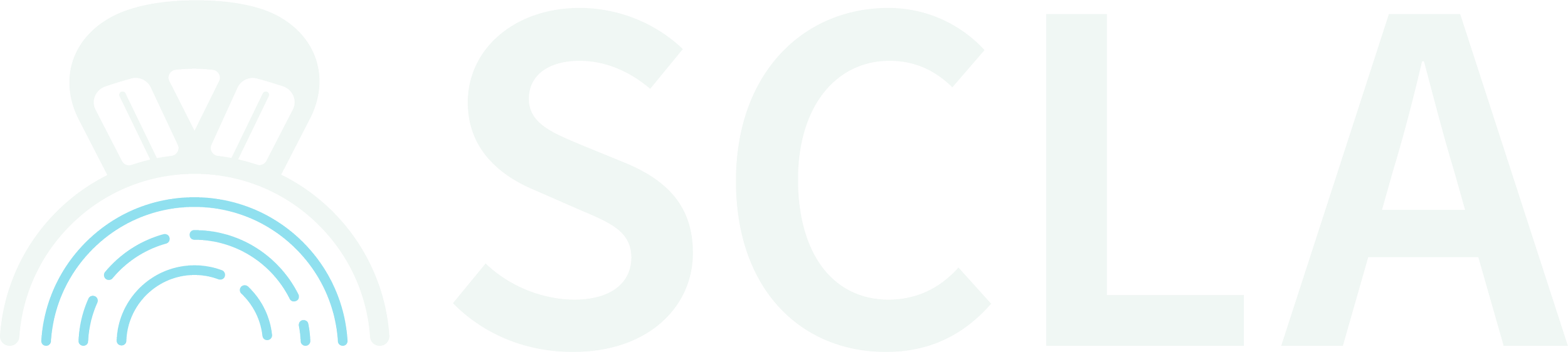 Student Civic Leadership Awards Logo: Icon of half a medallion with the abbreviation "SCLA"