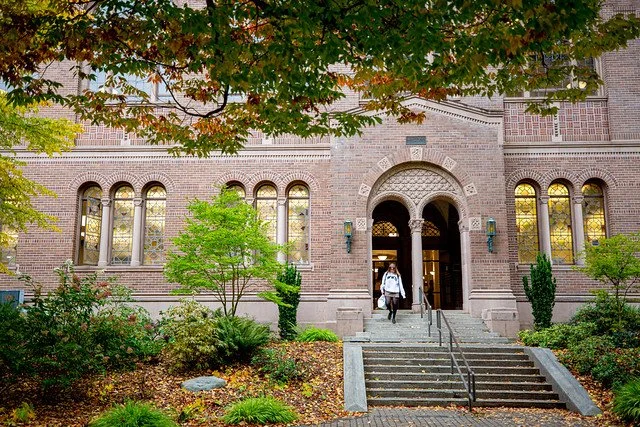 Photo of Western Washington University's library.
