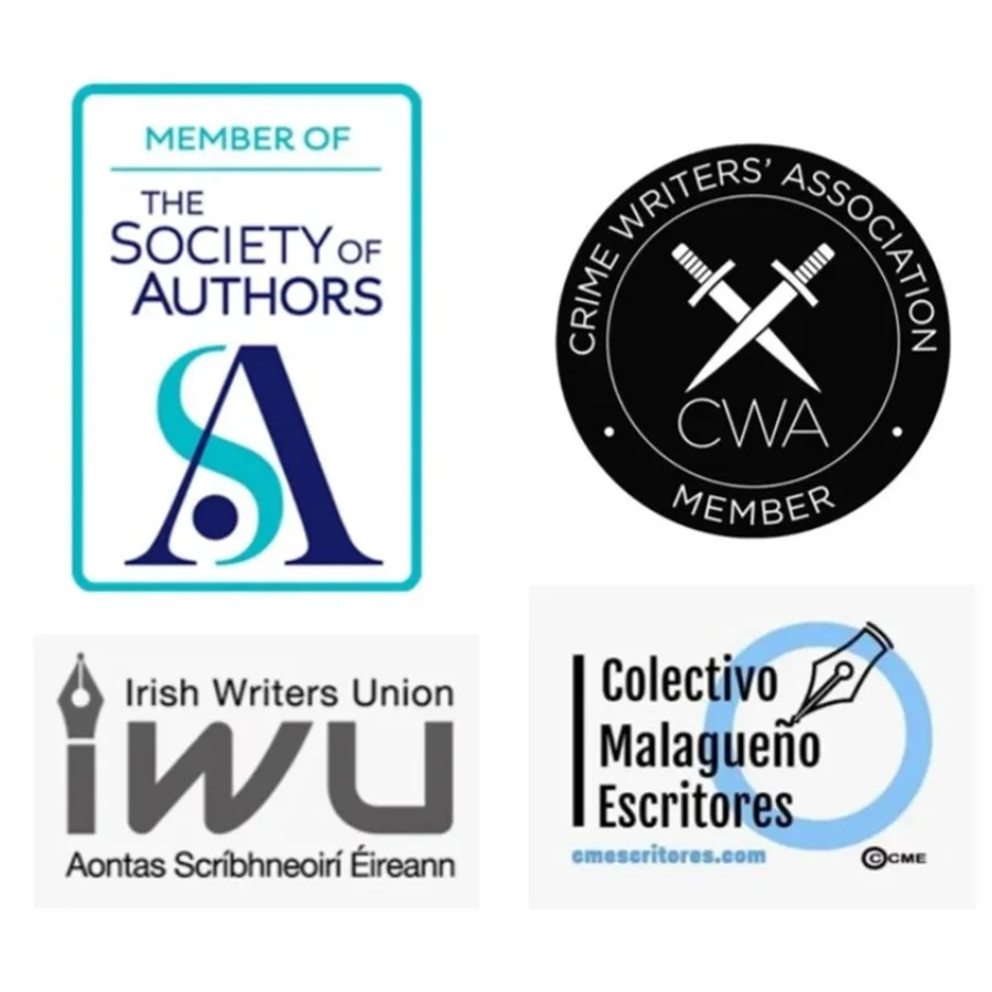 Joan Fallon's writers membership logos.