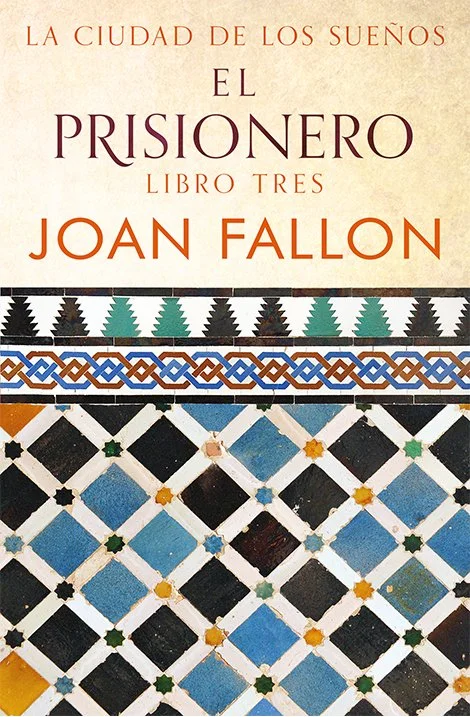 Book cover for El Prisionero with Moorish tiles.