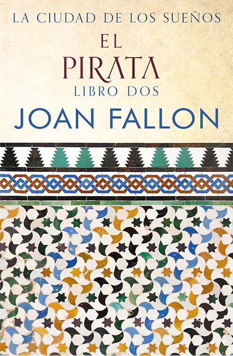 Book cover for El Pirata with Moorish tiles.