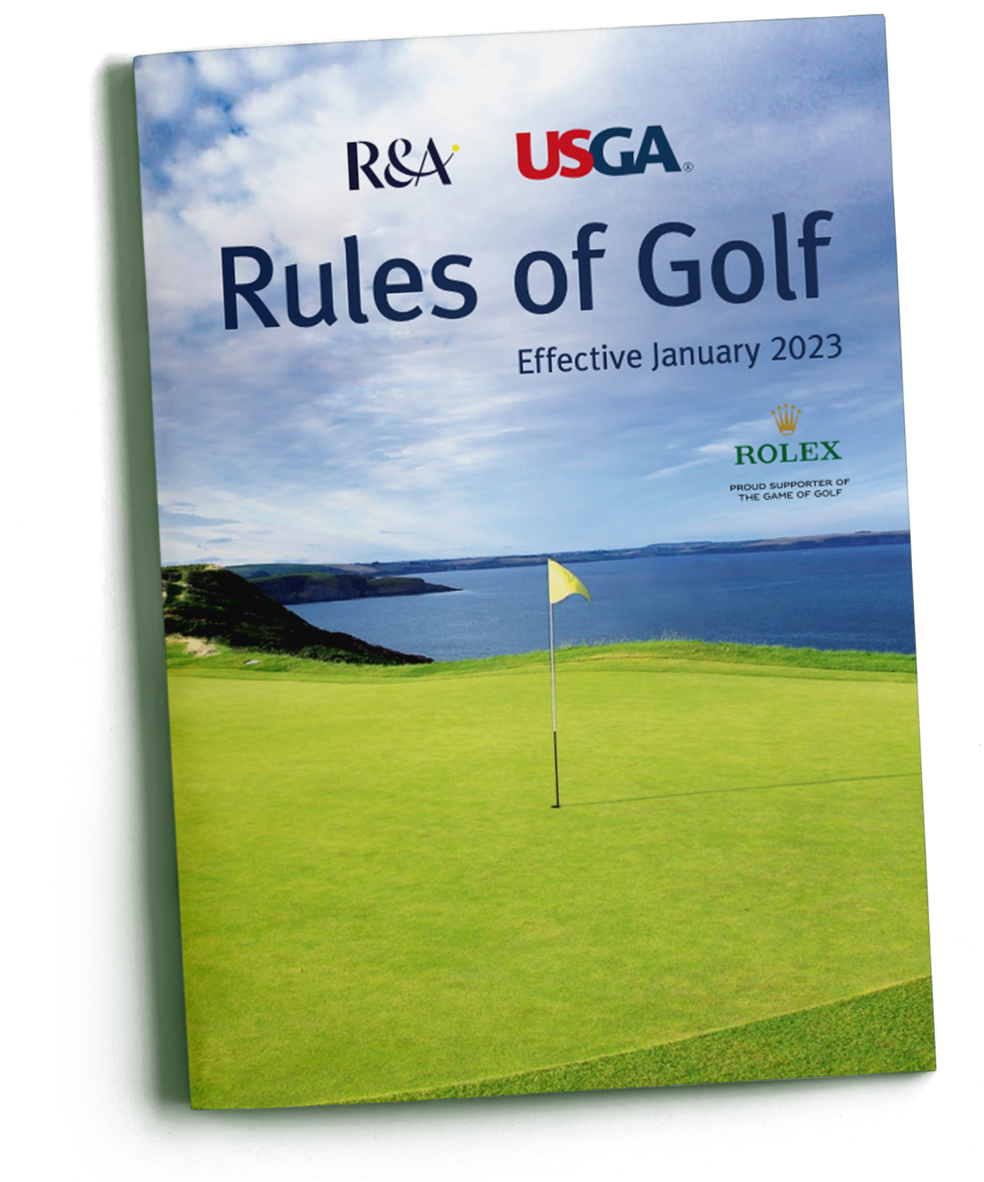 Cover of a rule book titled 'Rules of Golf,'