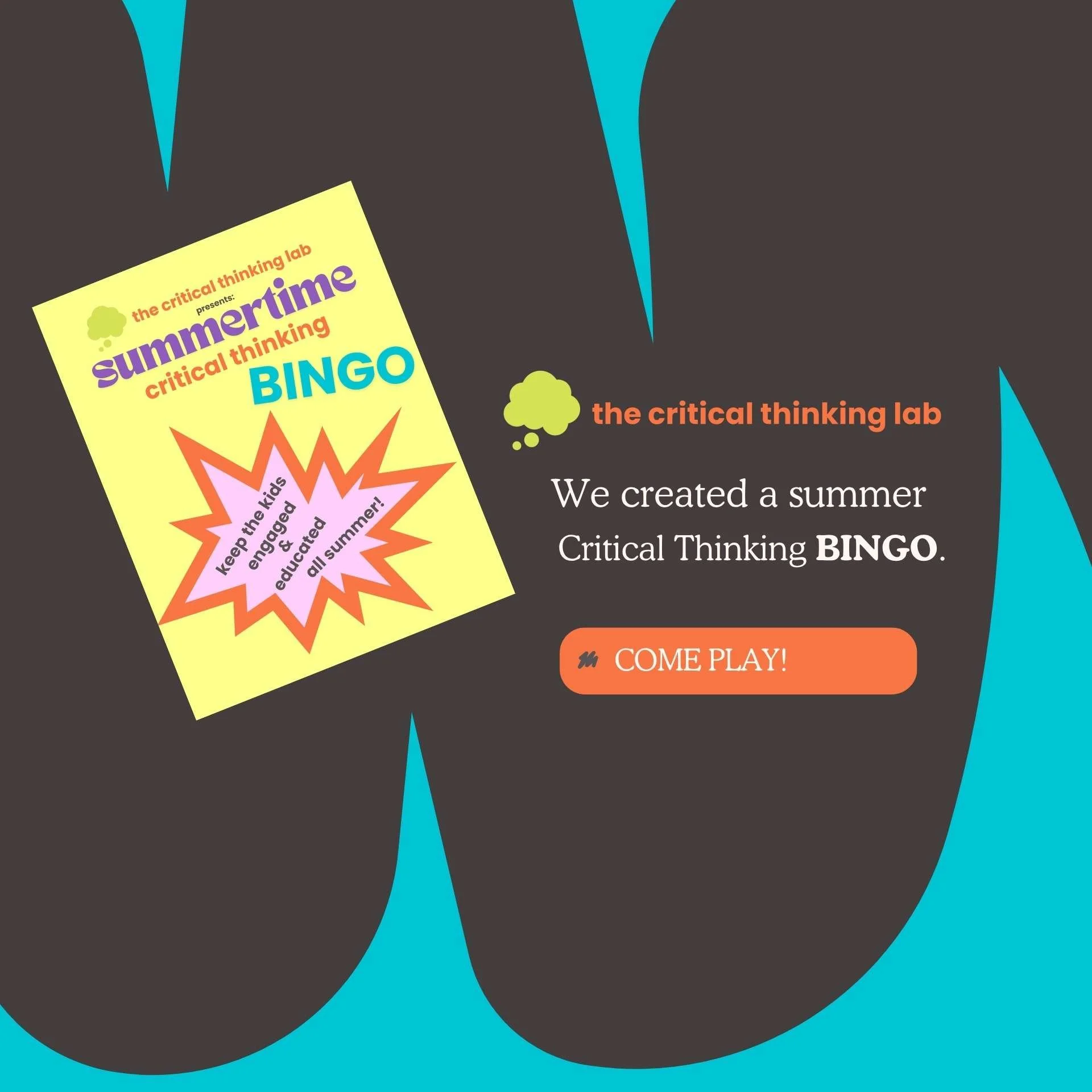 Critical Thinking BINGO: Free Summer Game for Teens